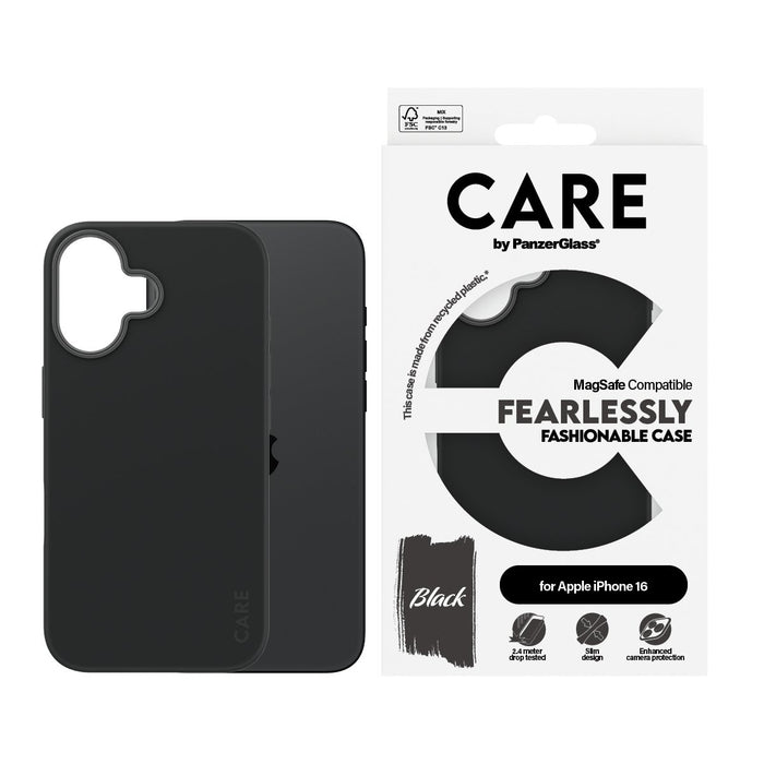 EAN 5715685004438 - PanzerGlass CARE™ by ® Case Black w. MagSafe iPhone 16 funda para teléfono móvil Negro imagen 2