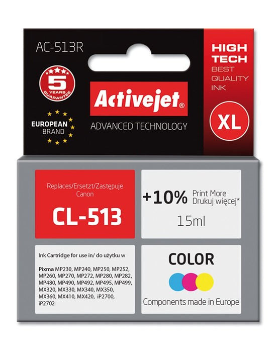 EAN 5901452157944 - Activejet AC-513R cartucho de tinta 1 pieza(s) Compatible Alto rendimiento (XL) Cian, Magenta, Amarillo imagen 2
