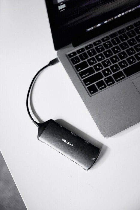 Canyon Usb-8-In1 Hub Usb-C > Hdmi/3xusb/Usb-C/Rj45/Sd Slot Retail