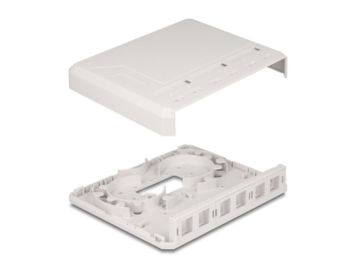 Keystone Leergehäuse 6 Port Für Glasfaser Und Netzwerk Weiss