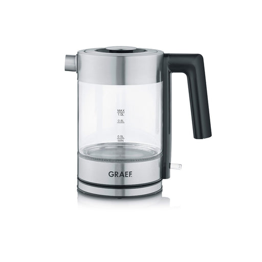 EAN 4001627026394 - Graef WK300 tetera eléctrica 1 L 2000 W Negro, Acero inoxidable, Transparente imagen 1