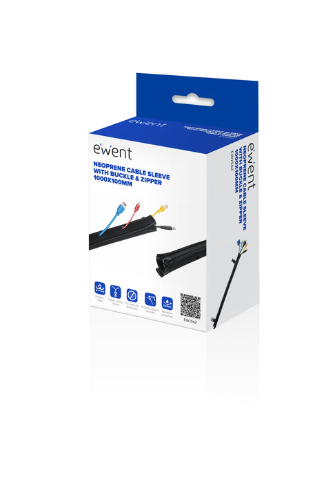EAN 8052101431964 - Ewent EW1562 organizador de cables Universal Pasacables Negro 1 pieza(s) imagen 1