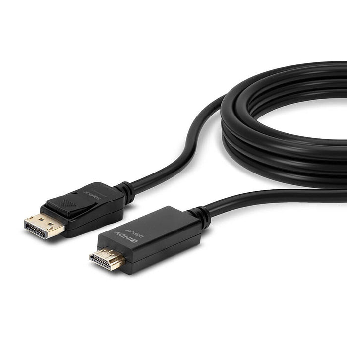 EAN 4002888369213 - Lindy 36921 adaptador de cable de vídeo 1 m DisplayPort HDMI tipo A (Estándar) Negro imagen 5