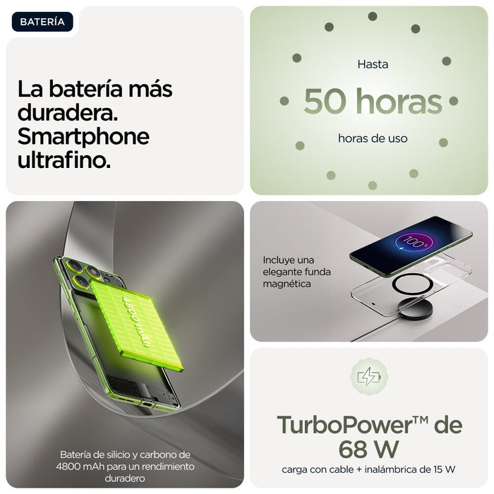 EAN 840493606774 - Motorola edge 70 17 cm (6.7") SIM doble Android 16.0 5G USB Tipo C 12 GB 512 GB 4800 mAh Verde imagen 14
