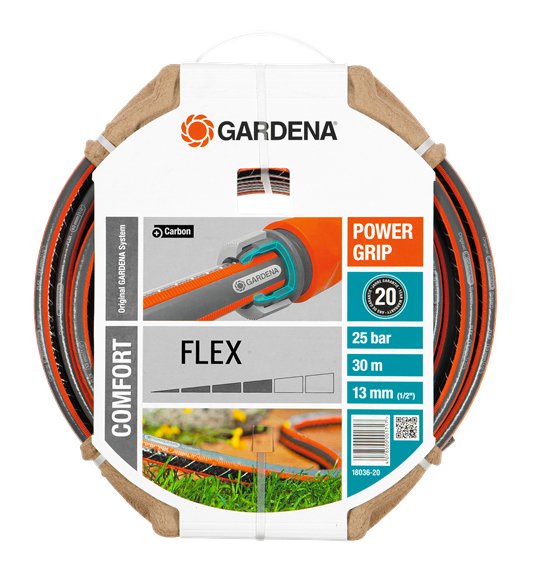 EAN 4078500001717 - Gardena 18036-20 manguera de jardín 30 m Negro, Gris, Naranja imagen 1