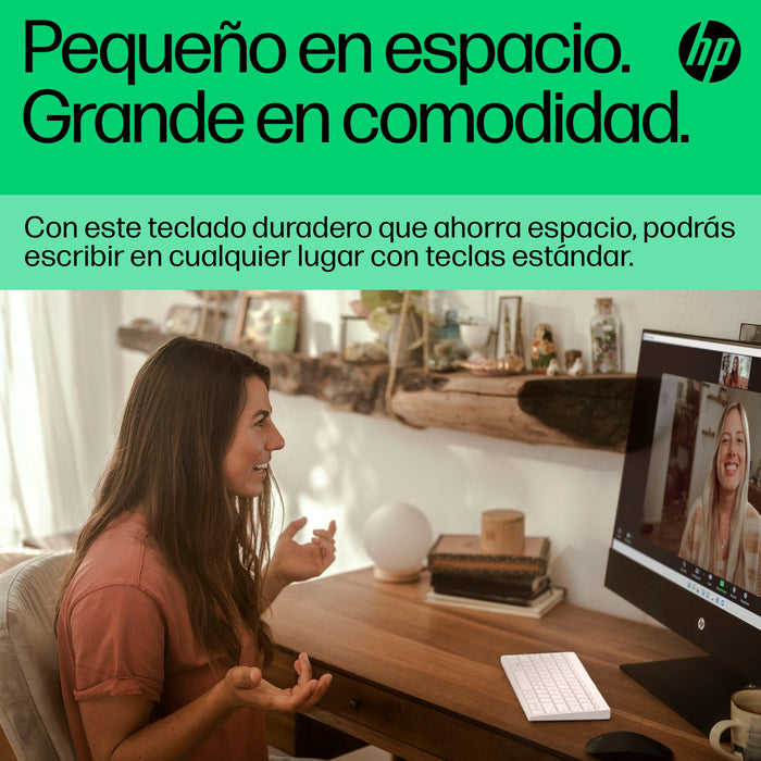 EAN 0196548516711 - HP 350 WHT Compact Multi-Device Keyboard teclado Hogar Blanco imagen 6