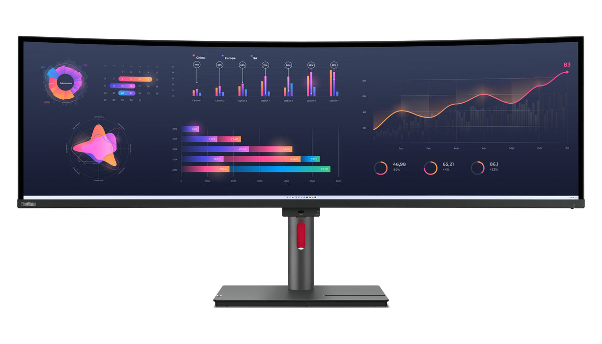 EAN 0196802362085 - Lenovo ThinkVision P49w-30 pantalla para PC 124,5 cm (49") 5120 x 1440 Pixeles Dual WQHD LED Negro imagen 2