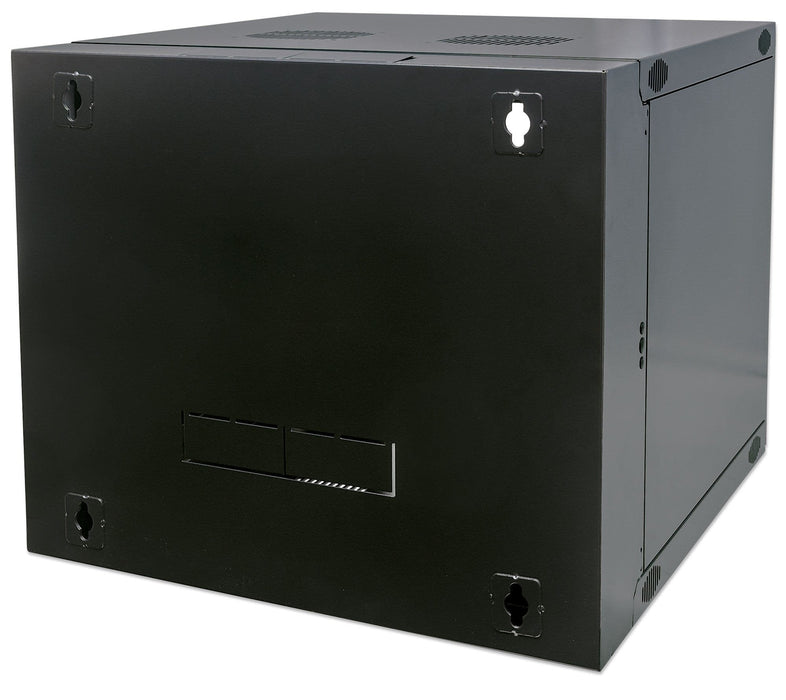 Intellinet Network Cabinet, Wall Mount (Double Section Hinged Swing Out), 6u, Usable Depth 235mm/Width 465mm, Negro, Flatpack, Max 30kg, Swings Out For Access To Back Of Cabinet When Installed On Wall, 19", Parts For Wall Install (Eg
