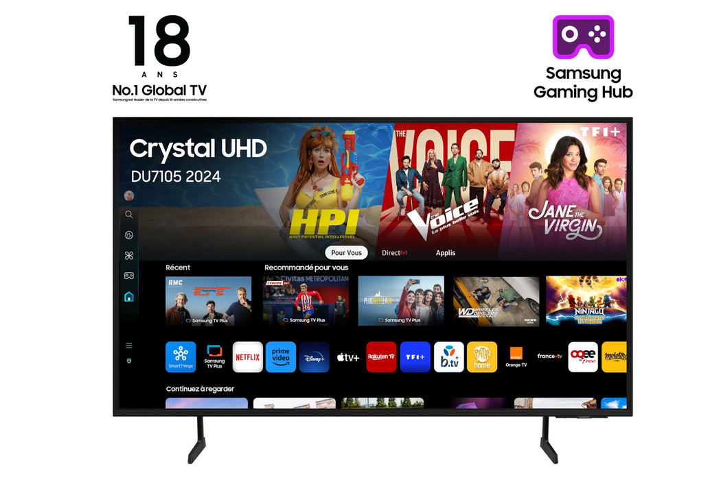 EAN 8806095491042 - Samsung DU7105 TU65DU7105K 165,1 cm (65") 4K Ultra HD Smart TV Wifi Negro imagen 1