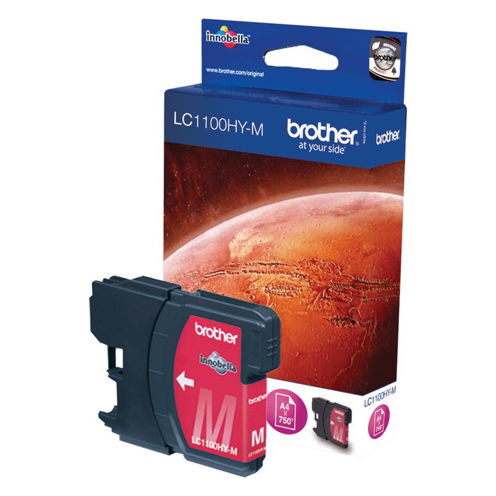 Brother Cartucho De Tinta  Lc1100hym  Alto Rendimiento  Magenta  Original