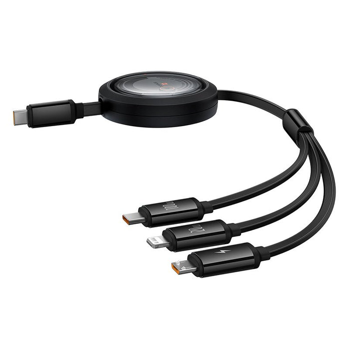 EAN 6932172656454 - Baseus Free2Draw cable USB 1,1 m USB C USB C/Micro-USB B/Lightning Negro imagen 4