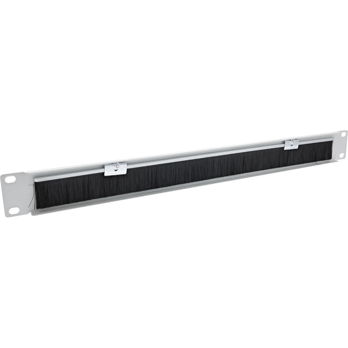 Placa Pasamuros Inline 19" Con Cepillo, 1u, Gris Ral 7035
