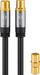 EAN 4040849703676 - Goobay 70367 cable coaxial 2 m Negro imagen 1