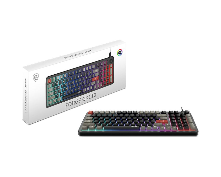 EAN 4711377321600 - MSI FORGE GK110 teclado Juego USB QWERTY Español Negro imagen 5