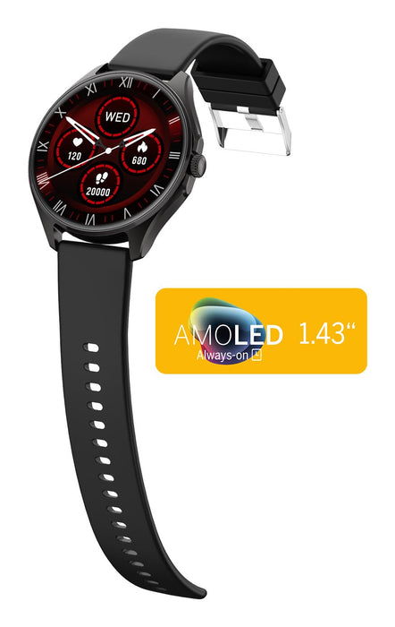 EAN 9120124821808 - Beafon 402 3,63 cm (1.43") AMOLED Oscuro metalizado GPS (satélite) imagen 3