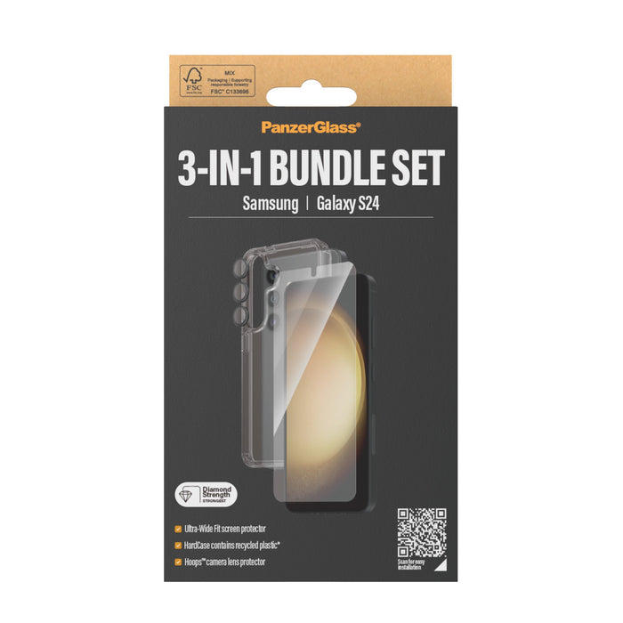 EAN 5711724212130 - PanzerGlass ® 3-in-1 Bundle Samsung Galaxy S24 | Ultra-Wide Fit w. EasyAligner Protector de pantalla 1 pi imagen 6