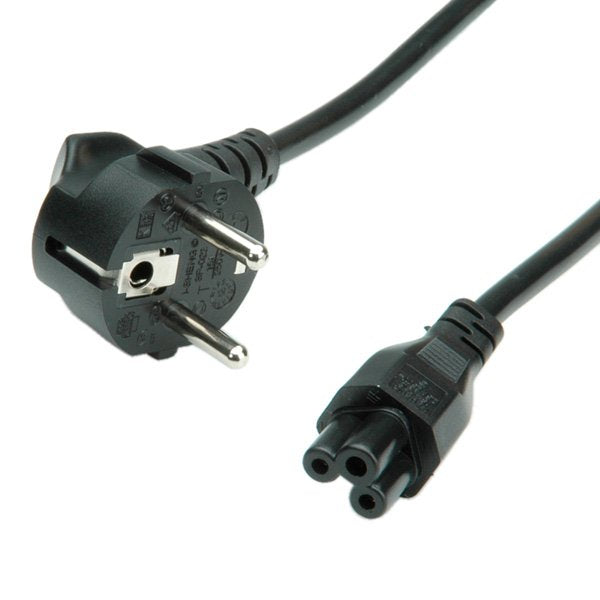 Roline 1,8m Iec320 C5 - Cee 7/7 Negro C5 Acoplador Cee7/7