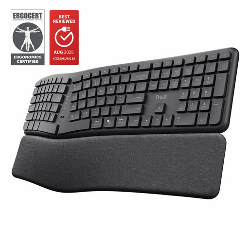 EAN 8713439254594 - Trust Keyra teclado Hogar / Oficina RF Wireless + Bluetooth QWERTY Internacional de EE.UU. Negro imagen 1