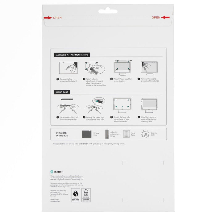 EAN 5706998845276 - eSTUFF GLBG14310175 filtro para monitor 35,6 cm (14") Portátil Filtro de privacidad para pantallas sin ma imagen 2