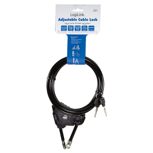 EAN 4052792049060 - LogiLink SC0220 candado para bicicleta Negro 2000 mm Cable antirrobo imagen 2