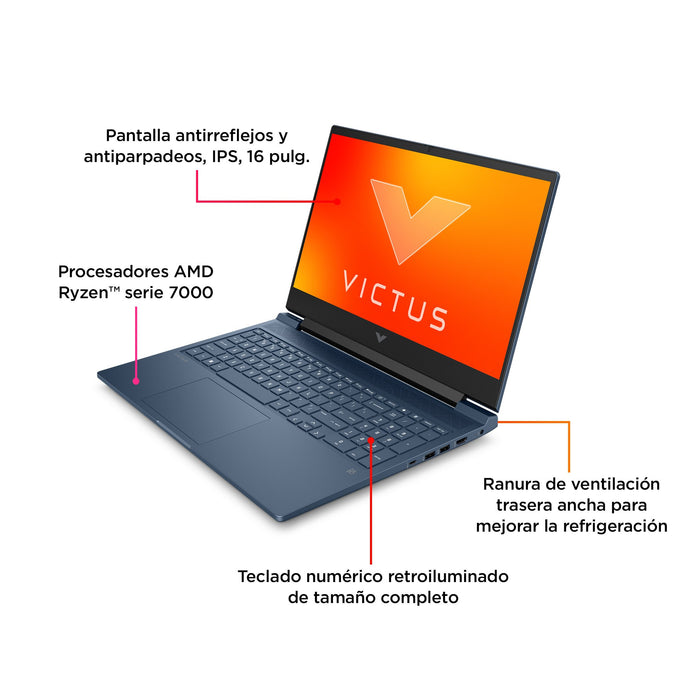 EAN 0197497517514 - HP Victus Gaming Victus 16-s0002ns AMD Ryzen™ 7 7840HS Portátil 40,9 cm (16.1") Full HD 16 GB DDR5-SDRAM  imagen 4