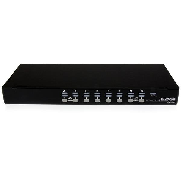 Startech.Com Conmutador Switch Kvm 1u Osd Y Cables 16 Puertos Usb A Vídeo Vga Hd15 Conmutador Kvm 16 X Kvm Port(S) 1 Usuario Local Sobremesa Para P/N: Rk2537bkm Rk3236bkf Rk4236bkb Rk4242bk24 Rk4242bk30 Rkcons1701 Rkcons17hd