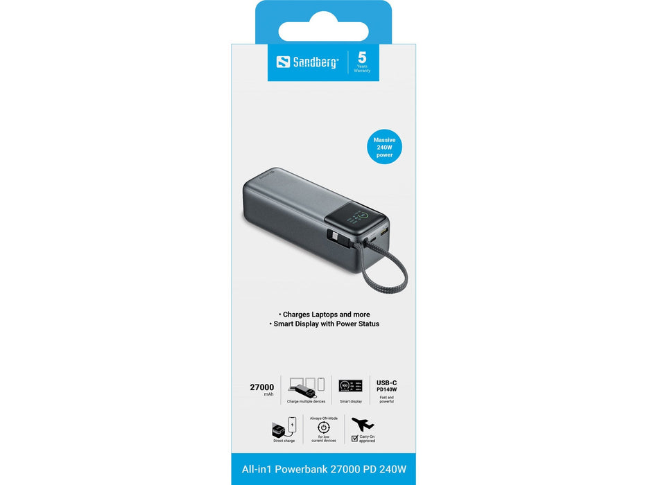 All-In1 Powerbank 27000 Pd  240w All-In1 Powerbank 27000