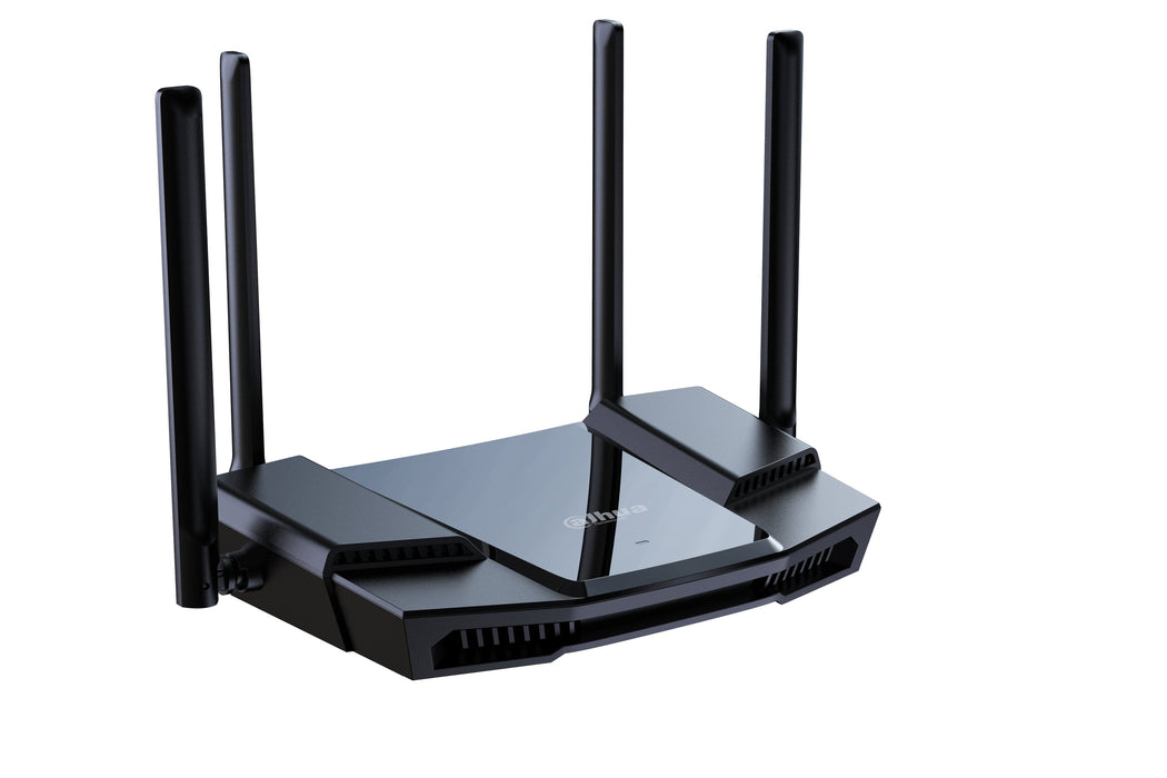 Wireless Router Dahua Wireless Router 1800 Mbps Wi-Fi 6 Ieee 802.11 B/G Ieee 802.11n Ieee 802.11ac Ieee 802.11ax 3x10/100/1000m Lan \ Wan Ports 1 Ax18