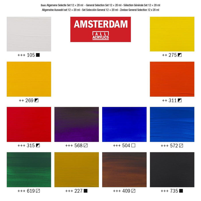 EAN 8712079329327 - Amsterdam 17820412 pintura acrílica 20 ml Negro, Azul, Marrón, Verde, Púrpura, Rojo, Blanco, Amarillo Tub imagen 4