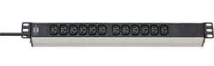EAN 4007123662692 - Brennenstuhl 1390007112 base múltiple 2 m 12 salidas AC Interior Negro, Plata imagen 1