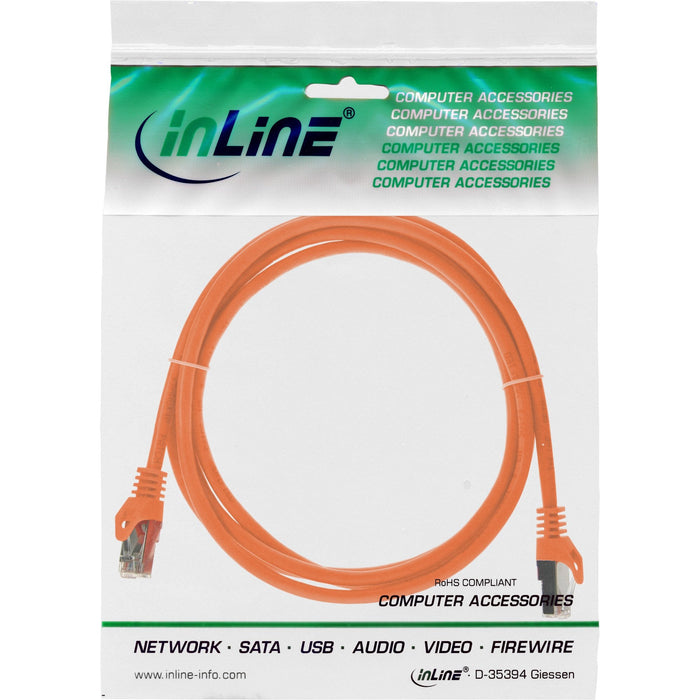 Cable De Red Inline Sf/Utp Cat.5e Naranja 0,5m