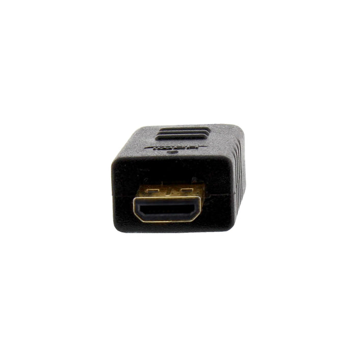 Cable Hdmi De Inline Con Ethernet Tipo A A D Macho Superfino Negro/Dorado 0,3 M
