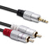 EAN 5901878523408 - Qoltec 52340 cable de audio 2 m 2 x RCA 3,5mm Negro imagen 1