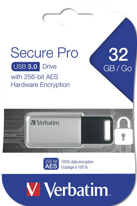 EAN 0239429866526 - Verbatim Secure Pro unidad flash USB USB tipo A 3.2 Gen 1 (3.1 Gen 1) imagen 3