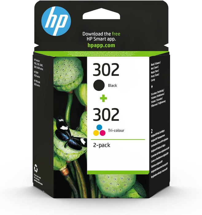 Tinta Original Hp 302 Multipack Negro Tricolor