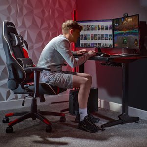 EAN 0094338512663 - X Rocker 5126601 silla para videojuegos Butaca para jugar Asiento acolchado Negro, Rojo imagen 3