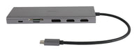 EAN 7333048060624 - Deltaco USBC-HDMI27 base para portátil y replicador de puertos USB Tipo C Plata imagen 3
