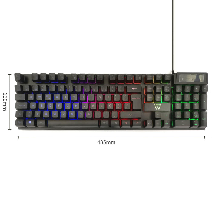 EAN 8052101430400 - Ewent PL3319 teclado Juego USB QWERTY Portugués Negro imagen 3