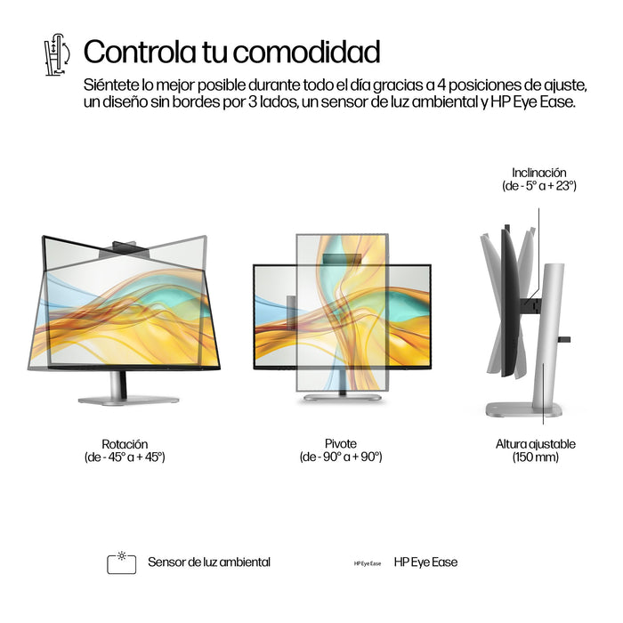 EAN 5715063749463 - HP Series 5 Pro 23.8 inch FHD USB-C Conferencing Monitor - 524pm pantalla para PC 60,5 cm (23.8") 1920 x  imagen 7