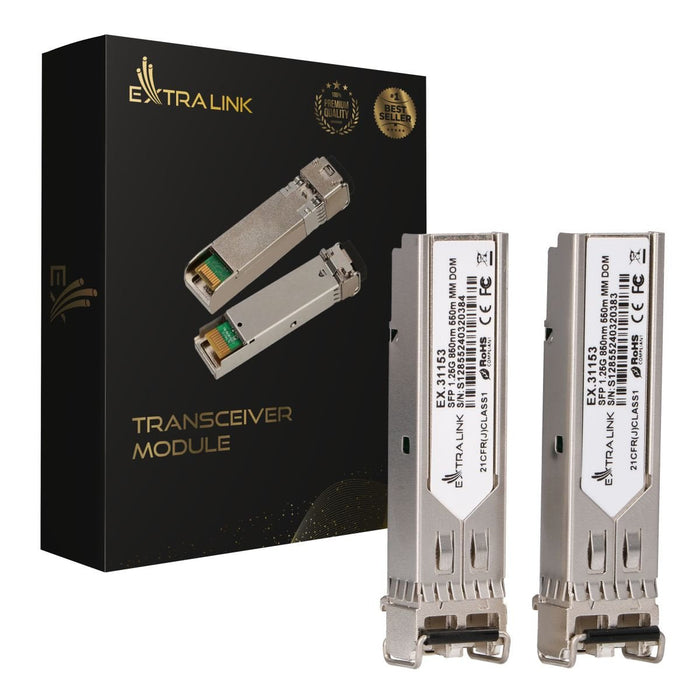 Extralink Sfp 1.25g 850nm 550m Mm Dom 2-Pack