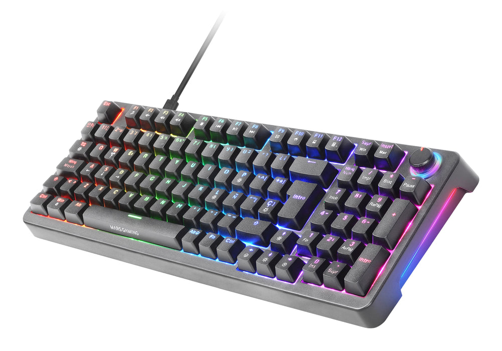 EAN 8435693110330 - Mars Gaming MKPROYES teclado Juego USB QWERTY Español Negro imagen 1