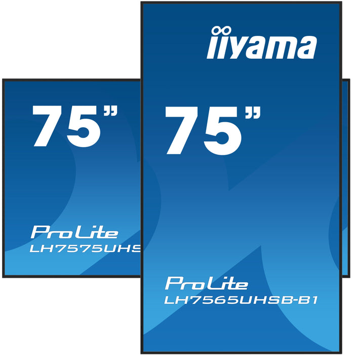 EAN 4948570123599 - iiyama LH7565UHSB-B1 pantalla de señalización Diseño de quiosco 189,2 cm (74.5") LED Wifi 800 cd / m² 4K  imagen 5