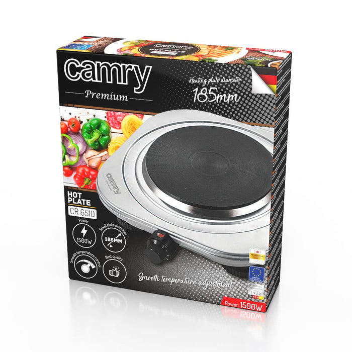 EAN 5908256839090 - Camry Premium CR 6510 Negro, Acero inoxidable Encimera 27 cm 1 zona(s) imagen 6