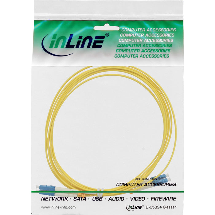 Cable Duplex De Fibra Óptica Inline Lc/Lc 9/125?M Os2 5m