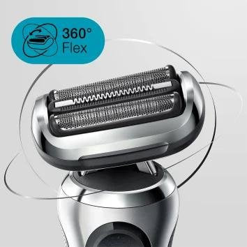 EAN 4210201433637 - Braun Series 7 71-S7200cc Máquina de afeitar de láminas Recortadora Negro, Plata imagen 3