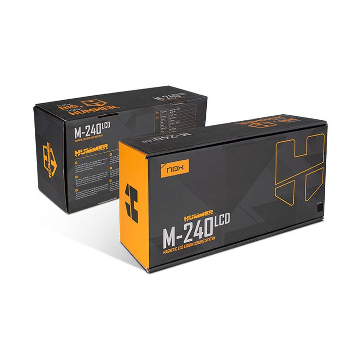 Refrigeracion Liquida Cpu Nox Hummer M-240 240mm Lcd Magnetico Argb Negro