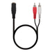 EAN 8433281005051 - Nanocable 10.24.1301 cable de audio 1,5 m 2 x RCA 3,5mm Negro imagen 1