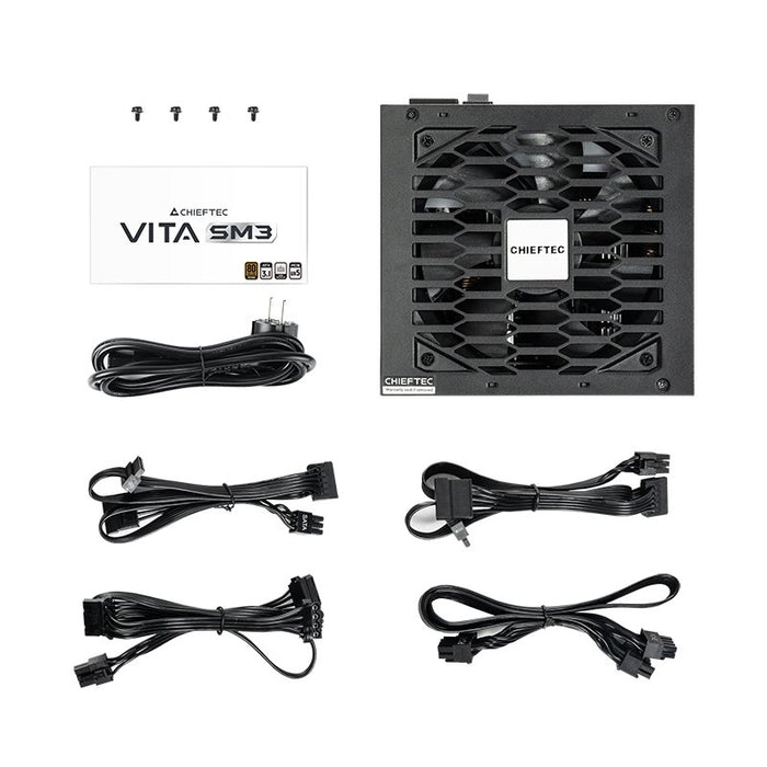 EAN 0753263079244 - Chieftec Vita BPX-650-C unidad de fuente de alimentación 650 W 20+4 pin ATX ATX Negro imagen 9