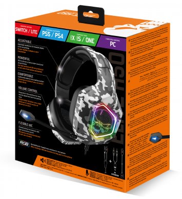 EAN 3700104424678 - Spirit of Gamer ELITE-H50 ARTIC EDITION Auriculares Alámbrico Diadema Juego Blanco, Gris imagen 6