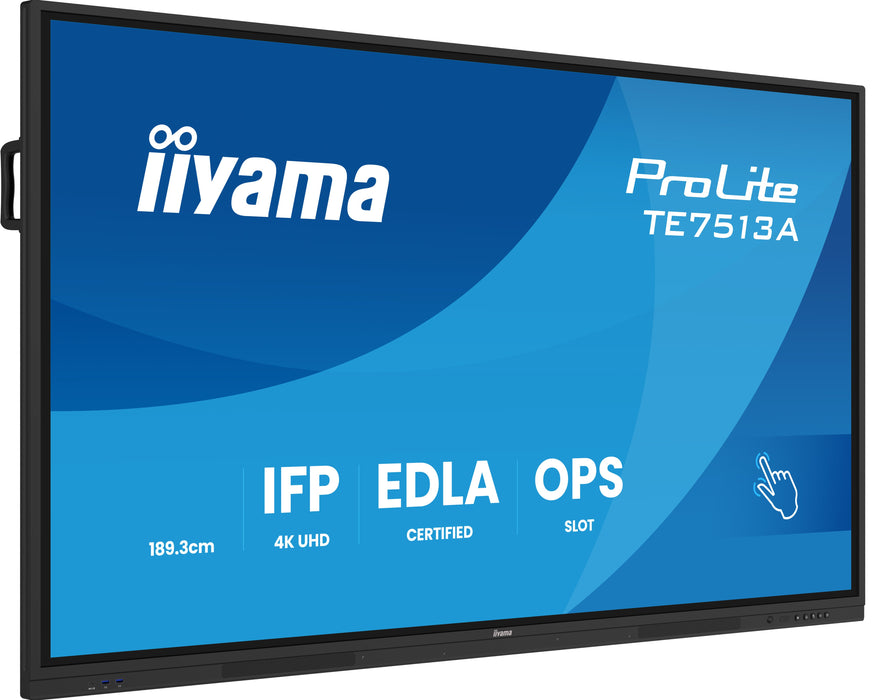 EAN 4948570124817 - iiyama TE7513A-B1AG pantalla de señalización Panel plano interactivo 190,5 cm (75") Wifi 500 cd / m² 4K U imagen 4